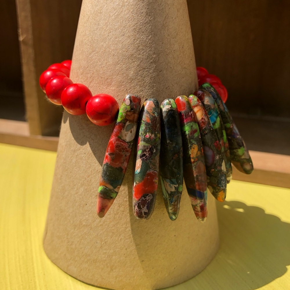 Red Rebel Graffiti Bracelet - Picture 2 of 3